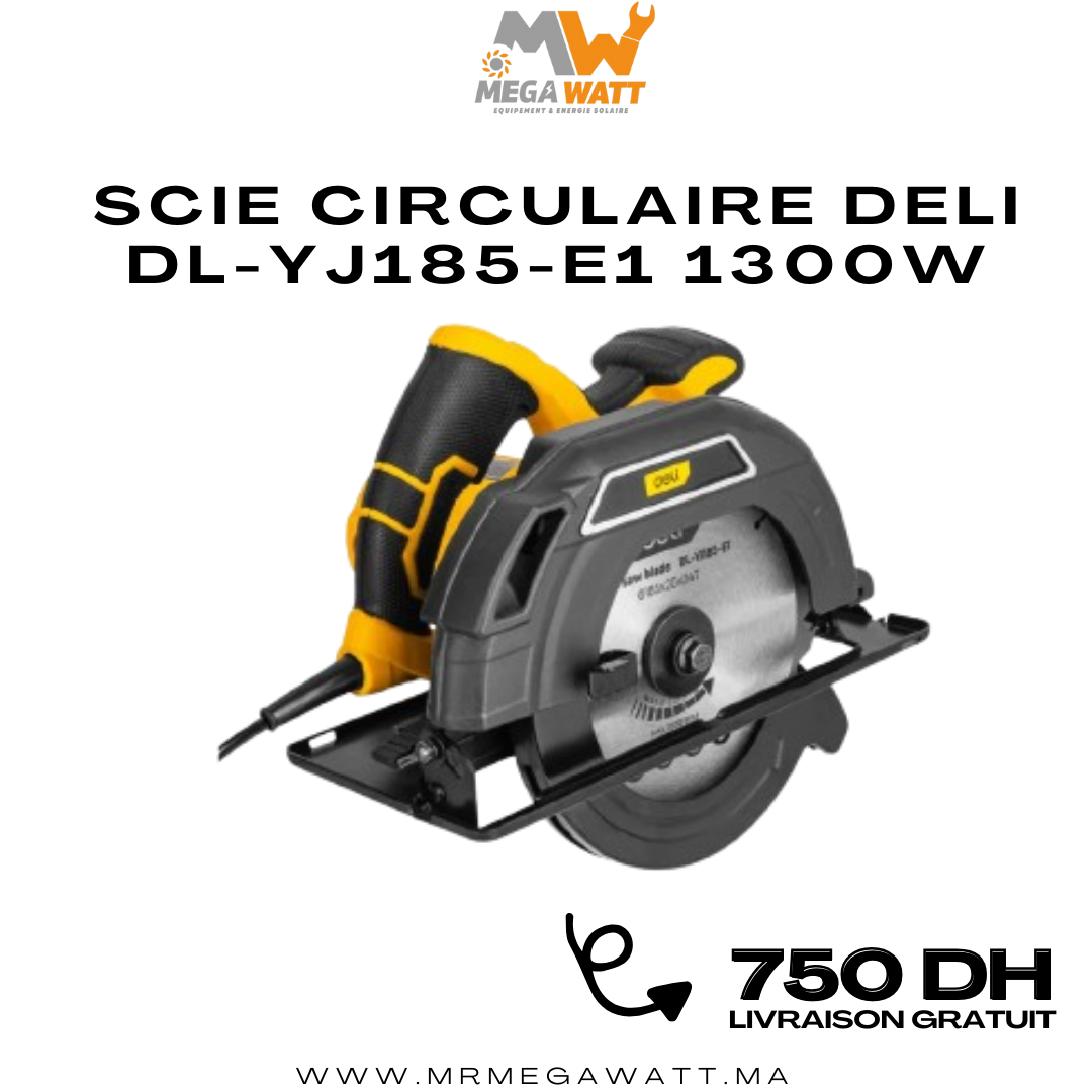 Scie circulaire DELI DL-YJ185-E1 1300W