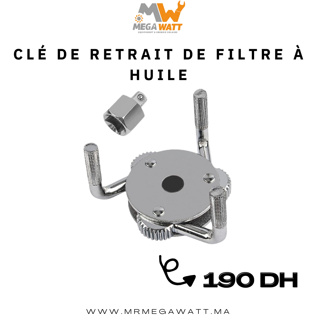 Clé de retrait de filtre à huile