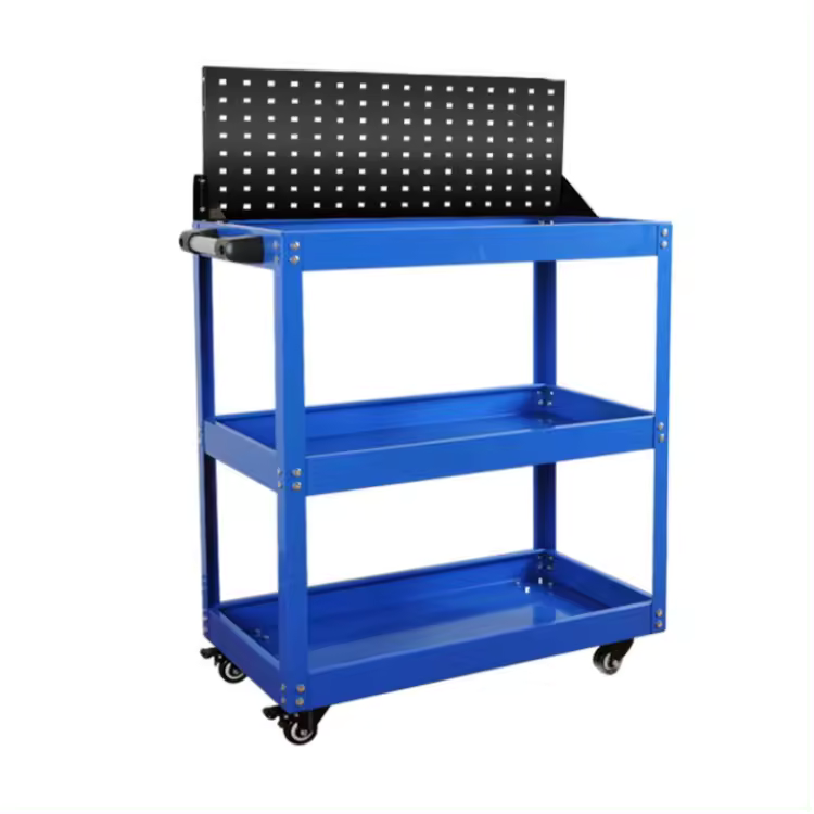 Chariot à outils 3 étages avec porte outils