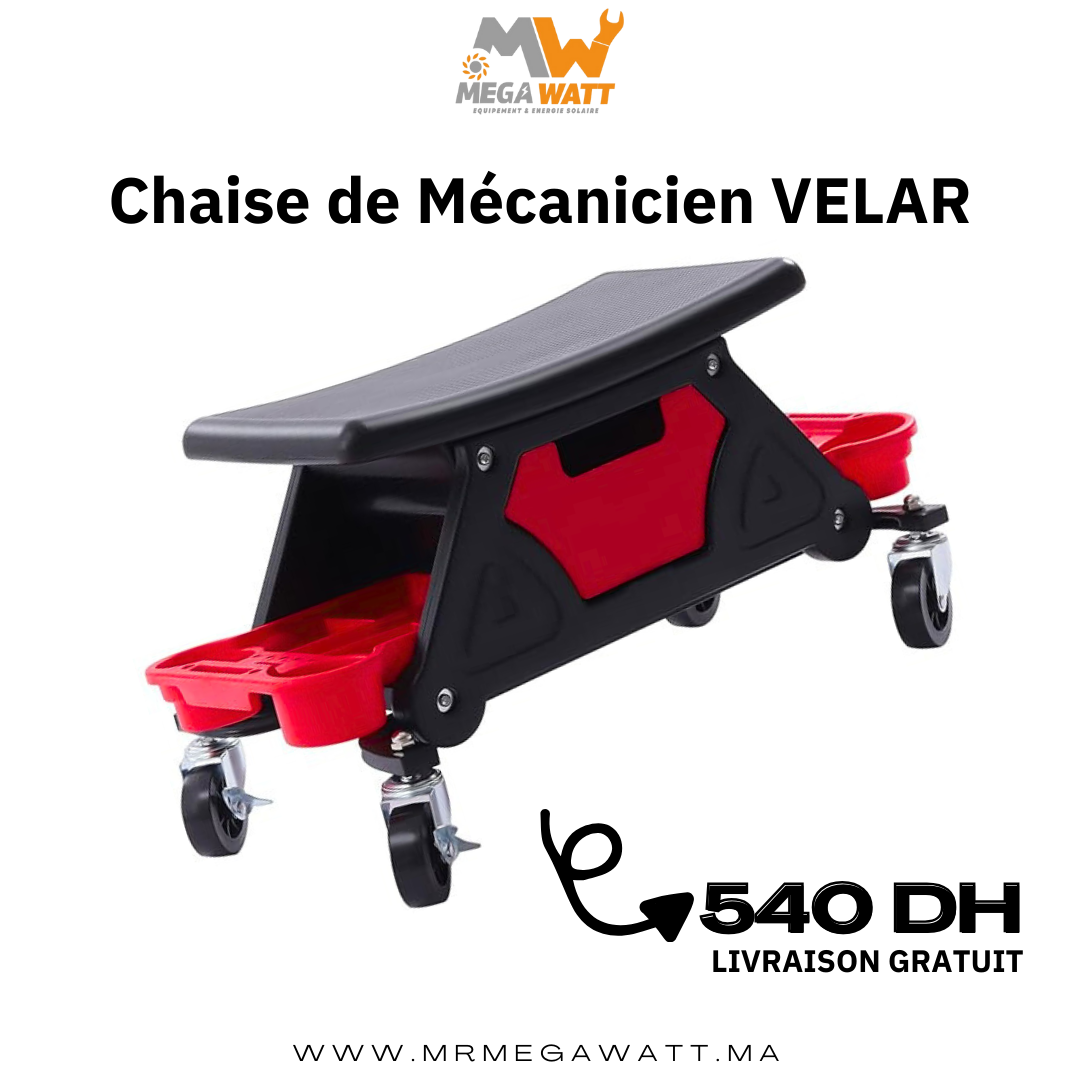 Chaise ergonomique avec espace de rangement intégré