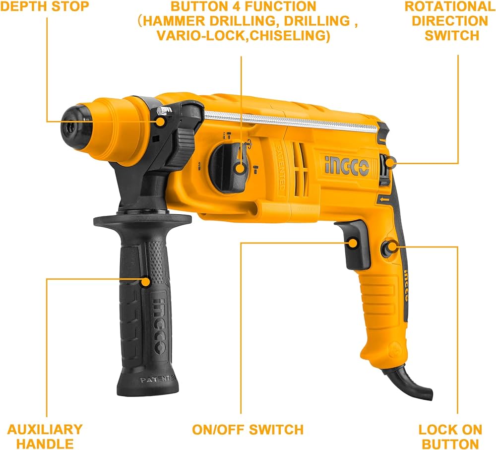 Marteau Perforateur 22MM 650W INGCO