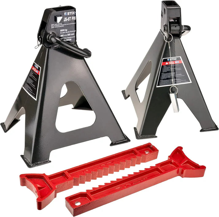 Paire de Chandelles à crémaillère -Crics de levage- 6 Tonnes