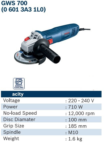 Meuleuse BOSCH GWS 710W PROFESSIONAL