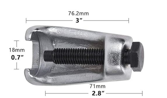 Extracteur de rotule de direction WD003 en acier trempé et forgé