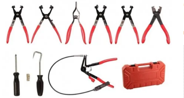 KIT DE PINCES SPECIALES POUR COLLIERS ET TOURNEVIS -10PCS-