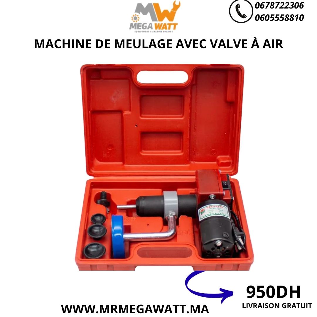 MACHINE DE MEULAGE AVEC VALVE À AIR