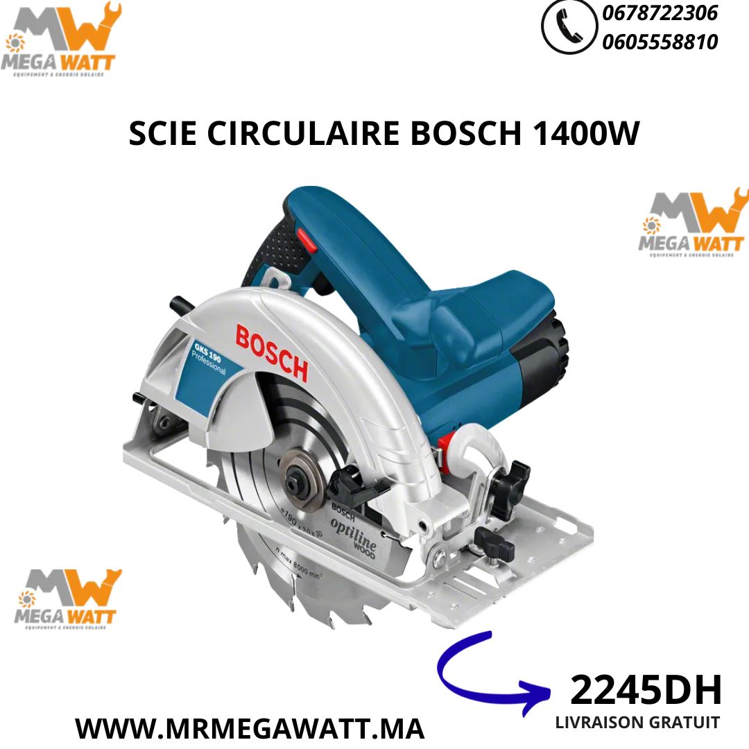 [GKS190] SCIE CIRCULAIRE 1400W BOSCH