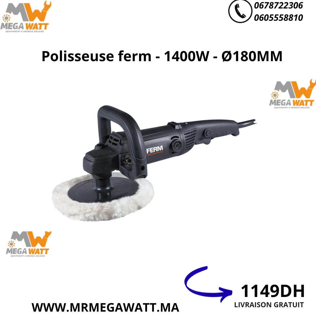 Polisseuse FERM - 1400W - Ø180MM