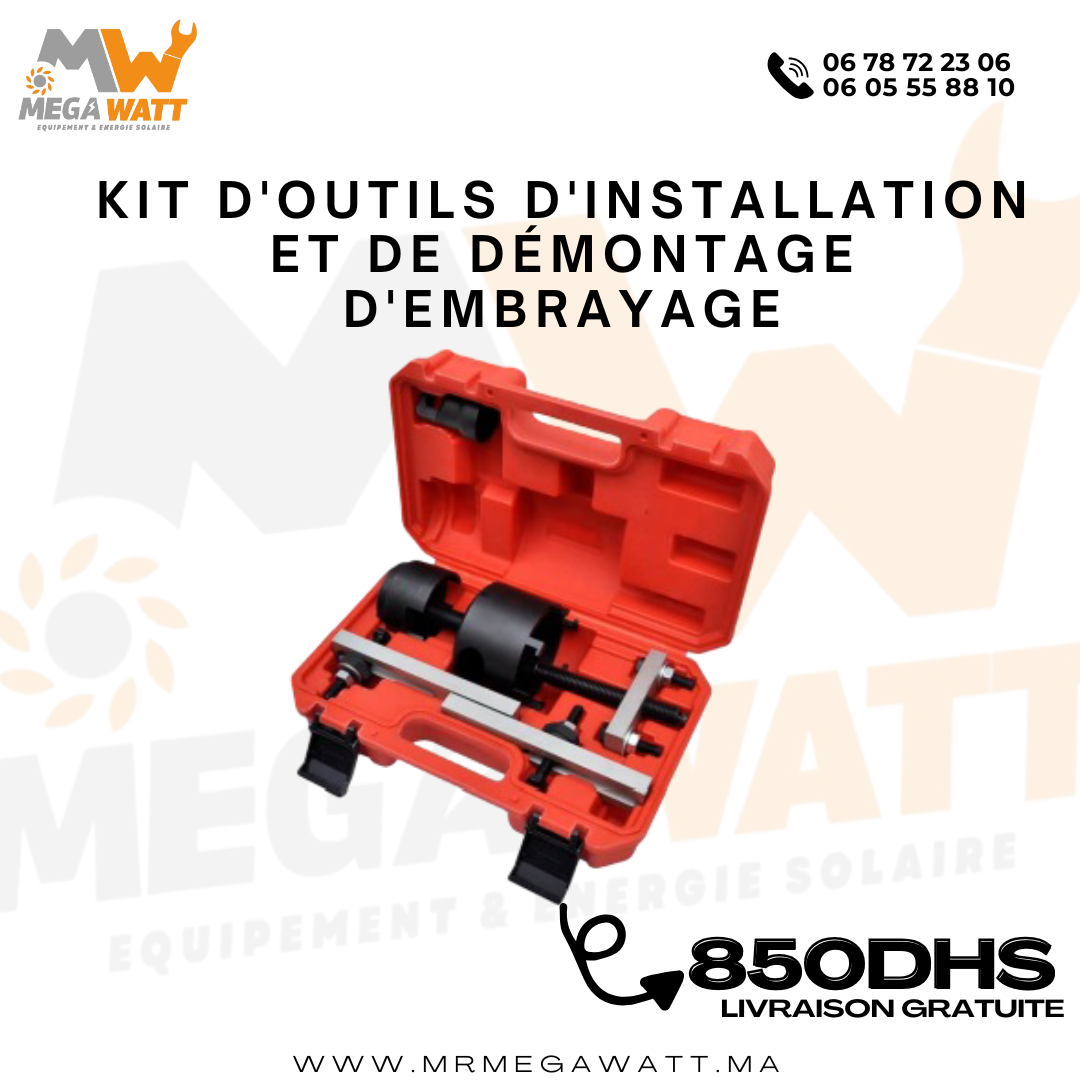 KIT D'OUTILS D'INSTALLATION ET DE DÉMONTAGE D'EMBRAYAGE