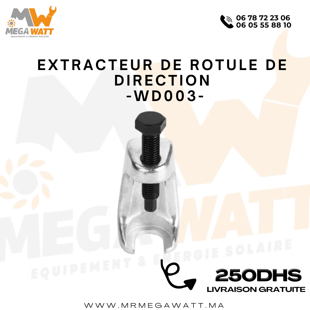 Extracteur de rotule de direction WD003 en acier trempé et forgé