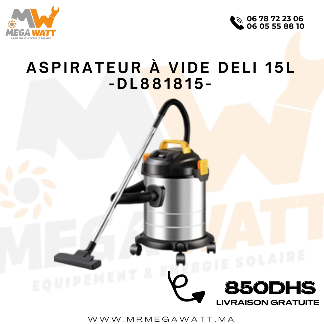 Aspirateur à Vide 16 kpa 15L DELI  DL881815