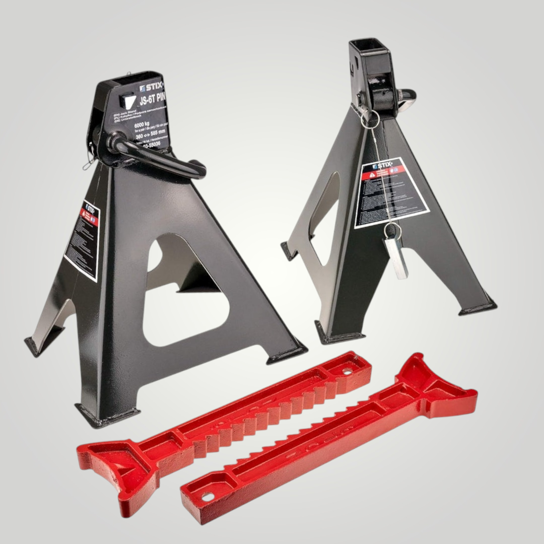 Paire de Chandelles à crémaillère -Crics de levage- 6 Tonnes