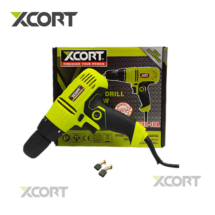Visseuse et Perceuse à couple électrique 350 W XCORT XJZ08-10A