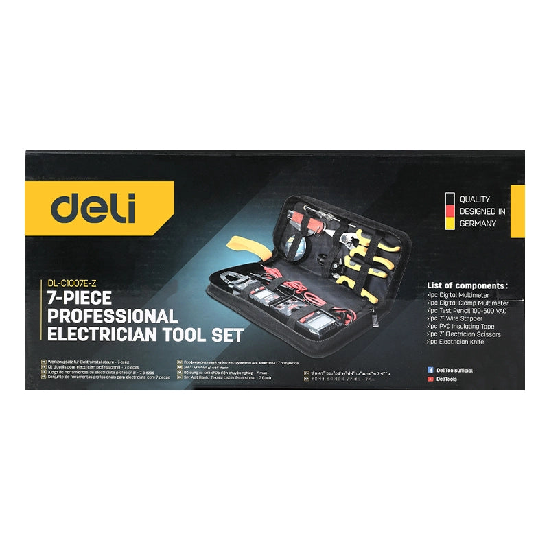 Ensemble d'outils d'électricien 7 pièces [DL-C1007E-Z]