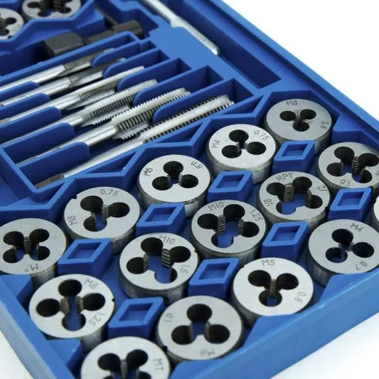 Jeu de tarauds et filières, tarauds à bobine, outils de filetage 40pcs