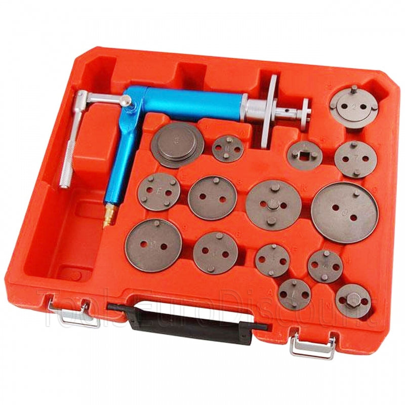 Repousse-piston pneumatique d'étrier de frein à disques auto Coffret 16 pièces